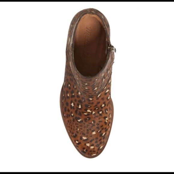 Madewell Rosie Ankle Boot in Painted Leopard Calf Hair Sz 6 - Picture 6 of 9